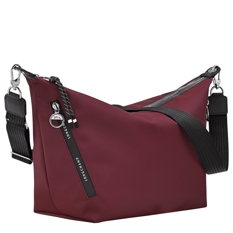 Le Pliage Energy M Crossbody bag , Burgundy - Canvas  - View 3 of  5