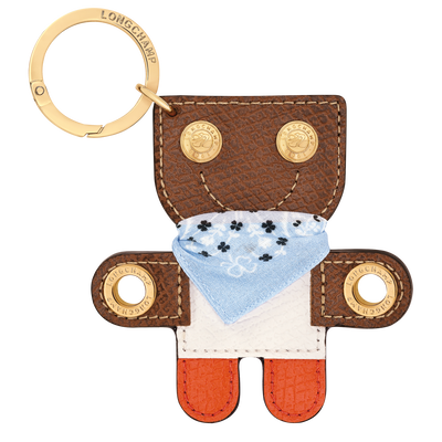 &Eacute;pure Key ring , Orange - Leather
