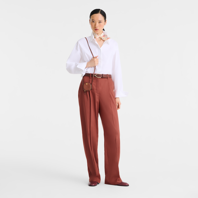 &Eacute;pure Coin purse with cord , Brown - Leather  - View 2 of  3