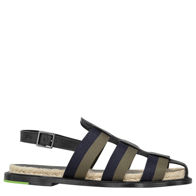 Shadow Sandals , Black - Leather