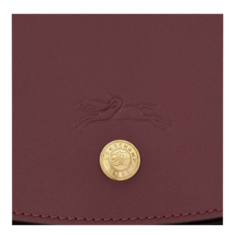Épure M Crossbody bag , Burgundy - Leather  - View 5 of  5