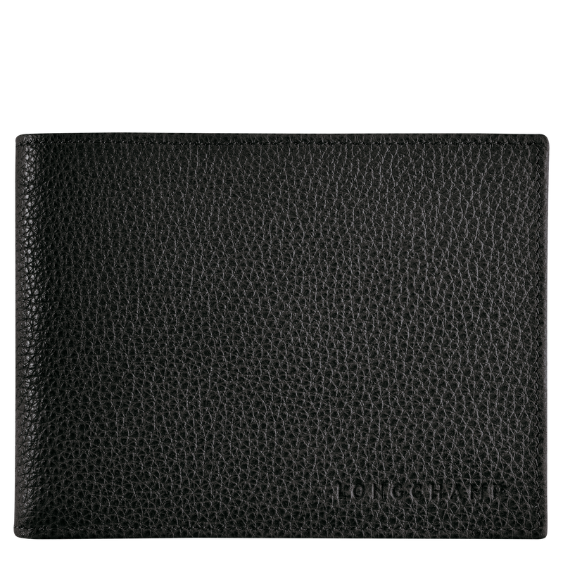 Le Foulonn&eacute; Wallet , Black - Leather  - View 1 of  2