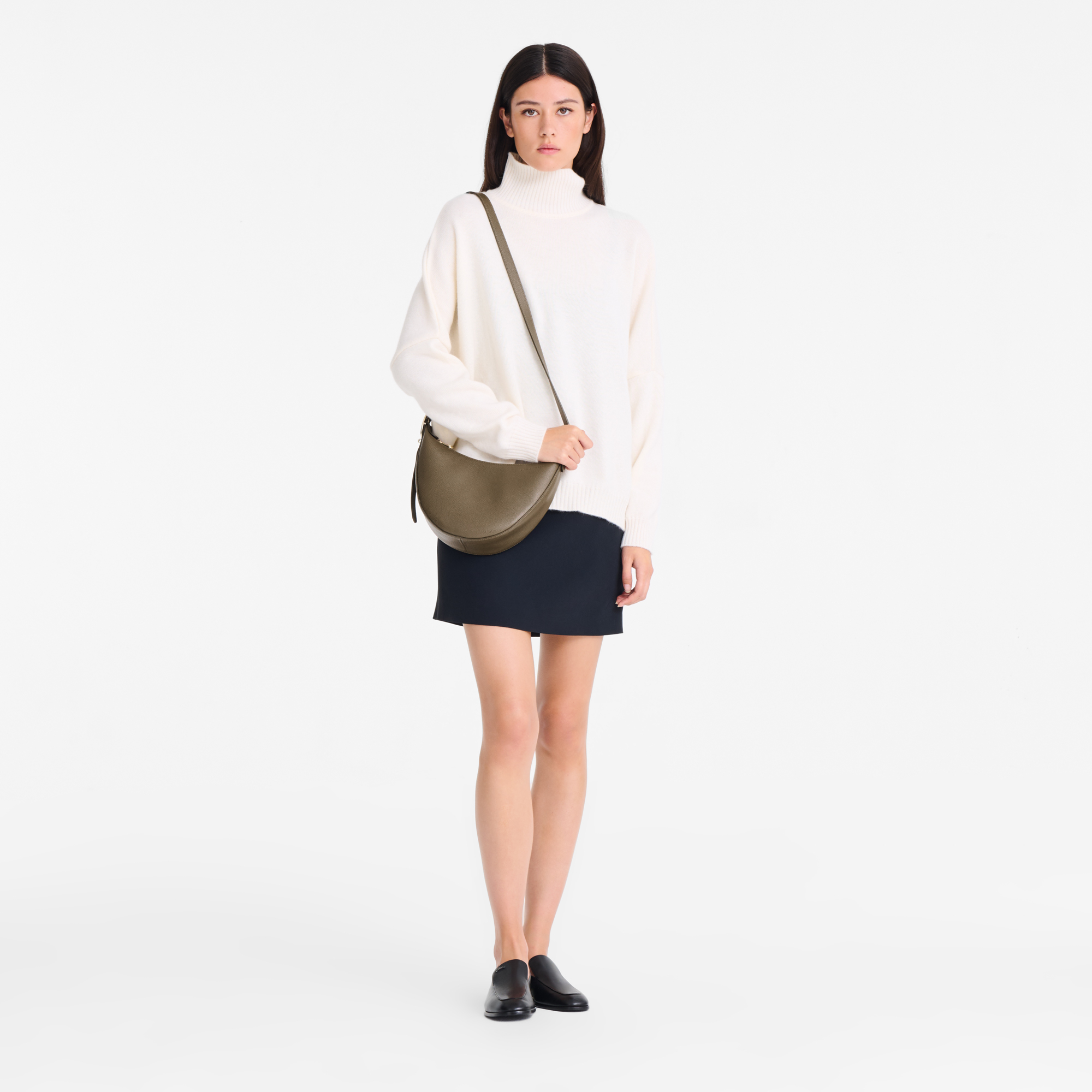 Le Foulonn&eacute; Crossbody bag S, Caper
