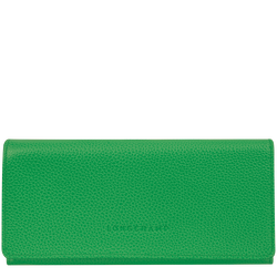 Le Foulonné Continental wallet , Lawn - Leather