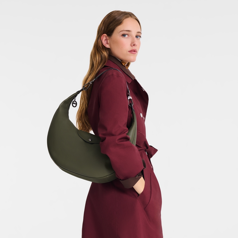 Le Pliage Xtra L Shoulder bag , Fir - Leather  - View 2 of  6