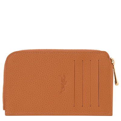 Le Foulonn&eacute; Card holder , Amber - Leather