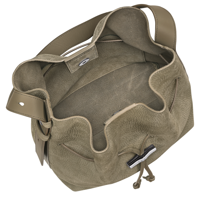 Le Roseau M Shoulder bag , Lichen - Leather  - View 4 of  5