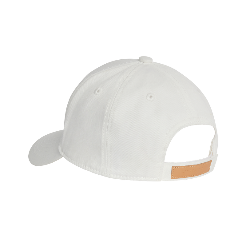 Solid cap , White - Organic cotton  - View 3 of  4