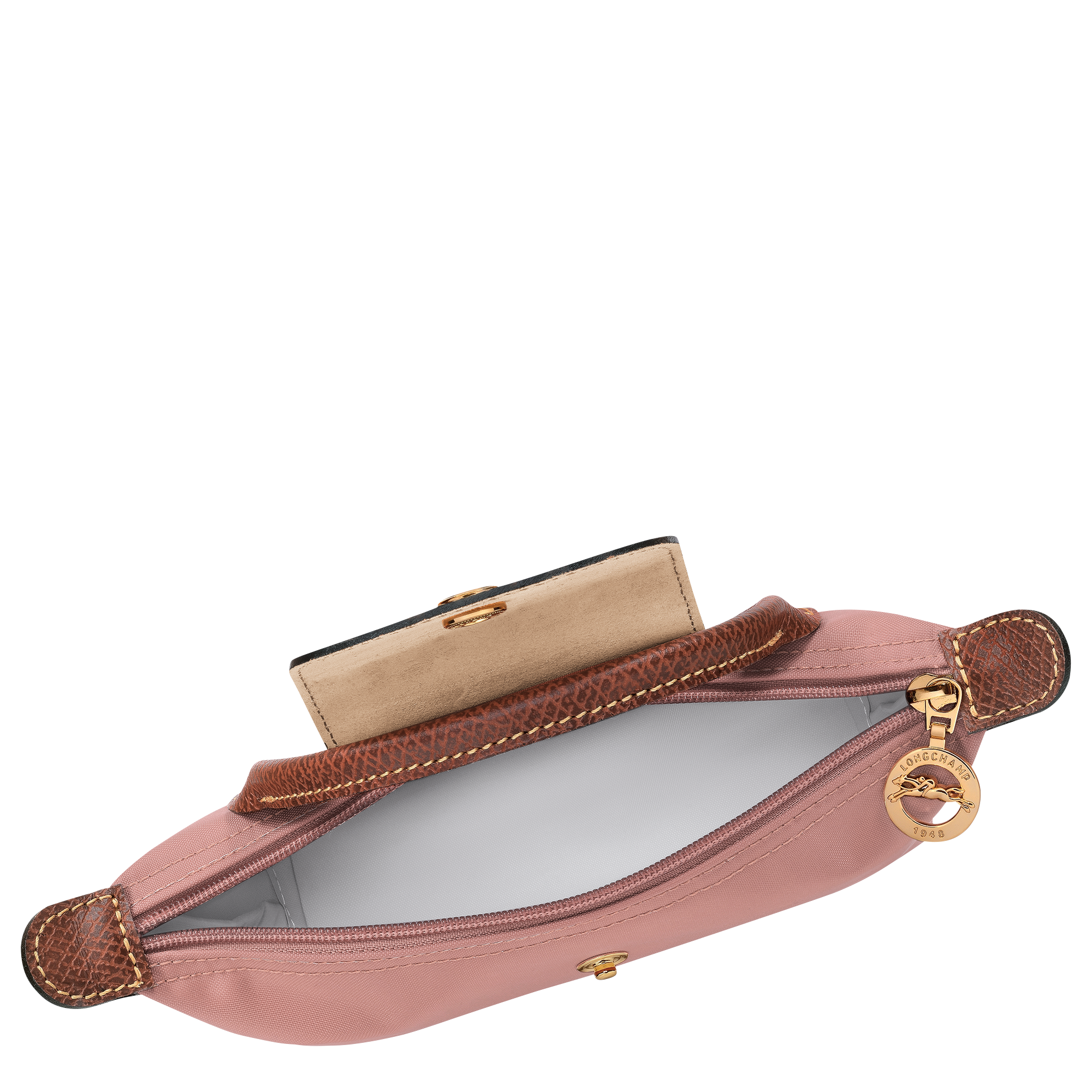 Le Pliage Original Pouch with handle, Pink Tea