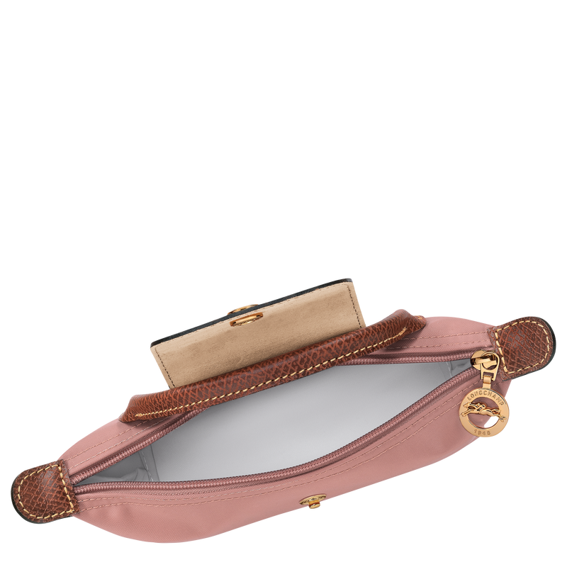 Le Pliage Original Pouch with handle , Pink Tea - Recycled canvas  - View 5 of  6
