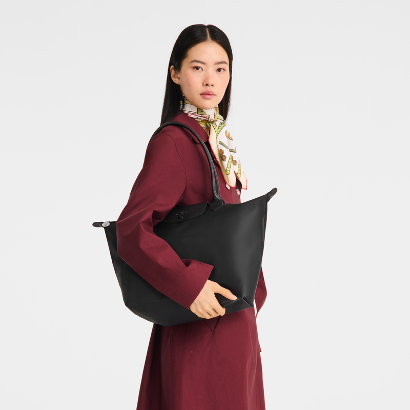 Le Pliage One L Tote bag , Black - Canvas  - View 8 of  8