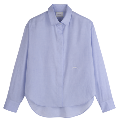 Shirt , Sky Blue - Chambray