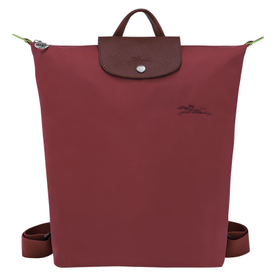 Le Pliage Green M Backpack , Pomegranate - Canvas