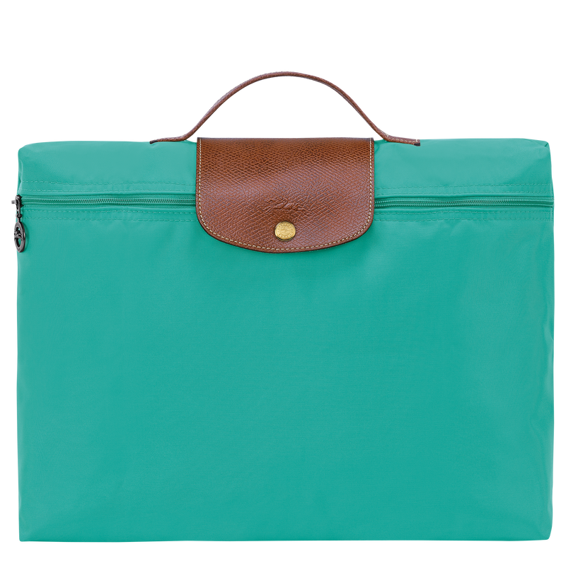 Le Pliage Original S Briefcase , Turquoise - Recycled canvas  - View 1 of  5