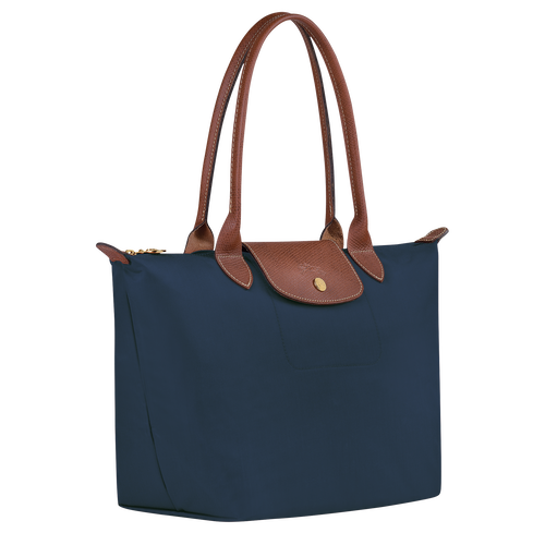 Le Pliage Original M Tote bag , Navy - Recycled canvas - View 3 of  6