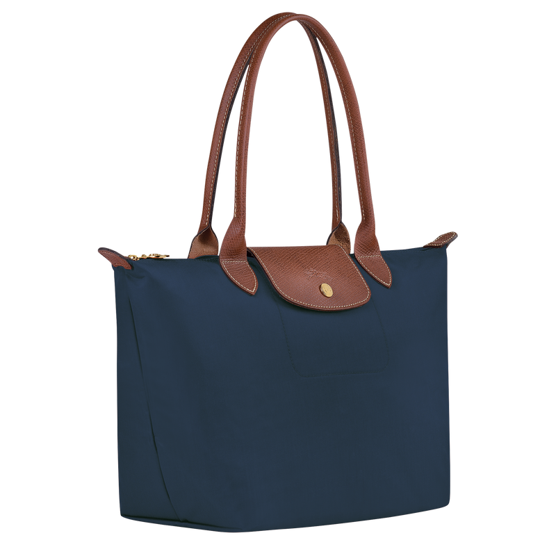 Le Pliage Original M Tote bag , Navy - Recycled canvas  - View 3 of  6