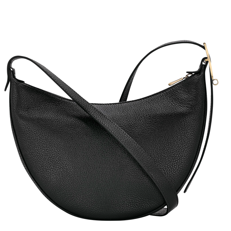 Le Foulonn&eacute; S Crossbody bag , Black - Leather  - View 4 of  6