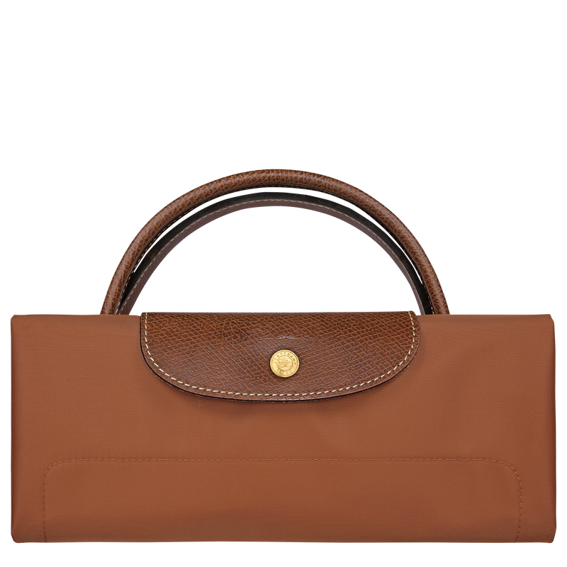 Le Pliage Original L Travel bag , Cognac - Recycled canvas  - View 7 of  7