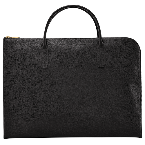 Le Foulonné S Briefcase , Black - Leather - View 1 of  5