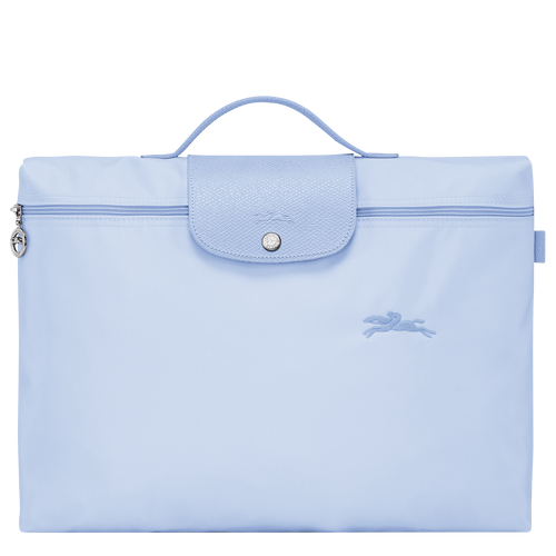 Le Pliage Green S Briefcase , Sky Blue - Recycled canvas - View 1 of  6