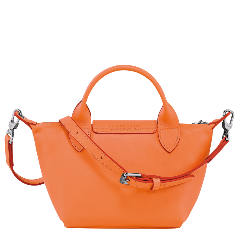 Longchamp orange leather bag top
