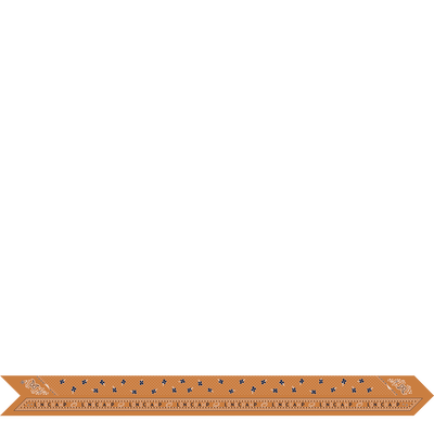 French Bandana Headband , Amber - Silk