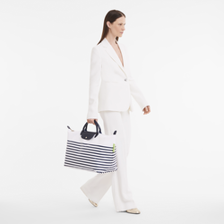 Le Pliage Collection S Travel bag , Navy/White - Canvas
