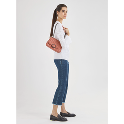 Brioche S Crossbody bag , Blush - Leather