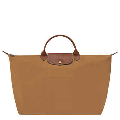 Le Pliage Original L Travel bag , Fawn - Recycled canvas