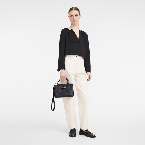 Roseau S Handbag Black - Leather | Longchamp MY