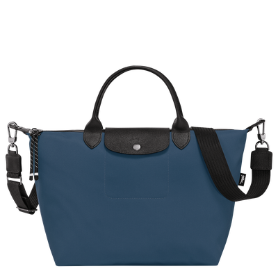 Le Pliage Energy L Handbag , Dark Purple - Recycled canvas