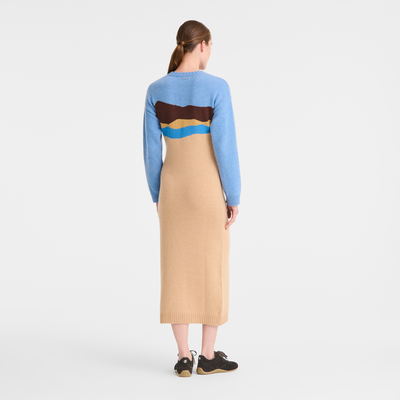 Dress , Beige - Knit
