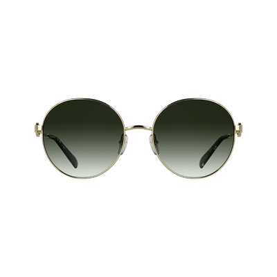 Sunglasses , Gold/Khaki gradient - OTHER