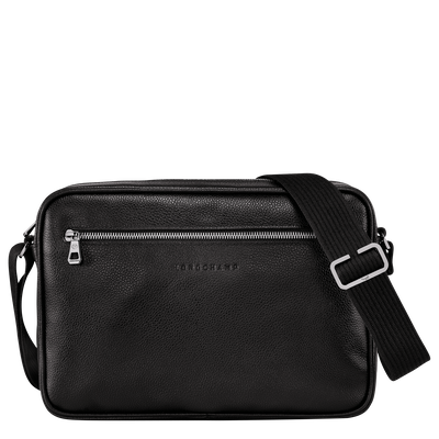 Le Foulonn&eacute; M Camera bag , Black - Leather