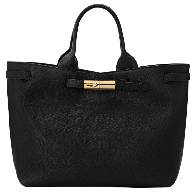 Le Smart L Tote bag , Black - Leather  - View 1 of  5