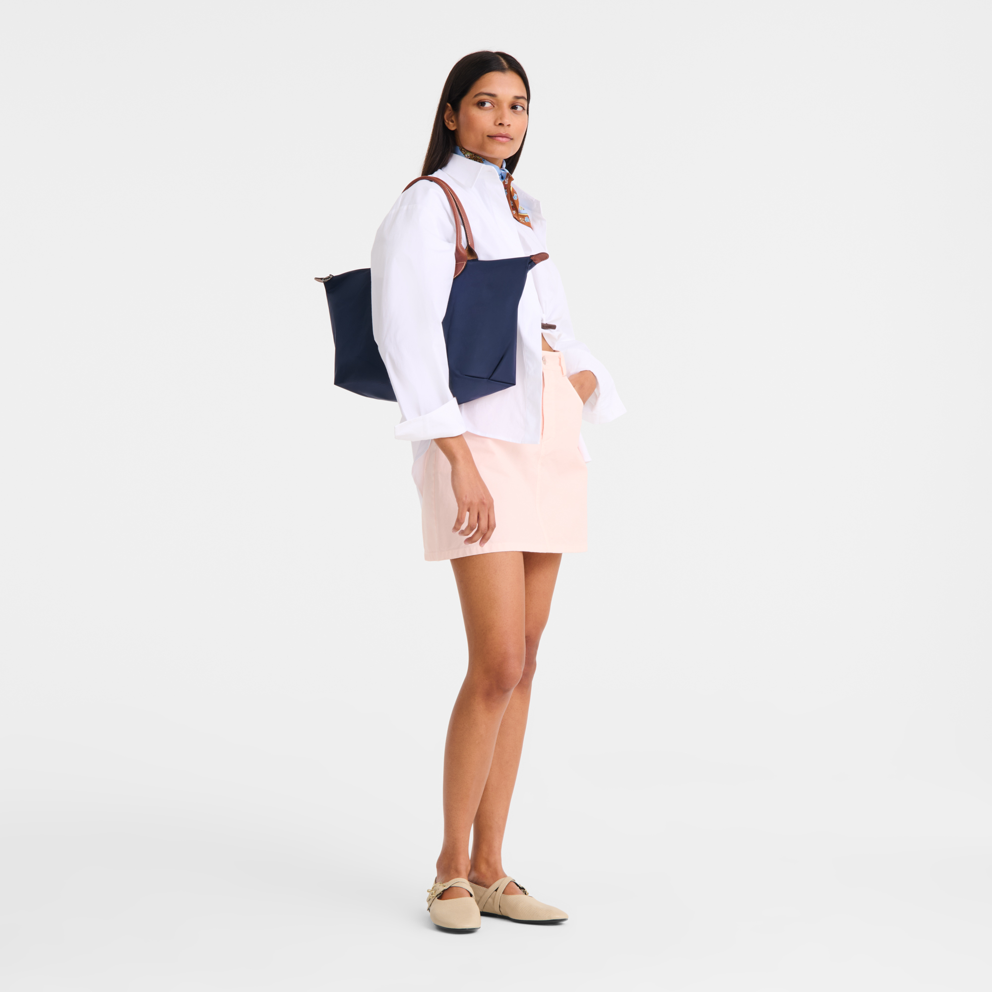 Le Pliage Original Handbag L, Navy