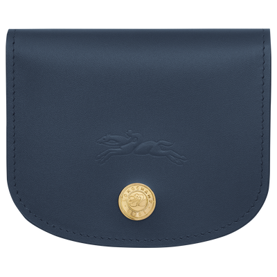 Épure Card holder , Navy - Leather