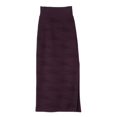 Midi skirt, Eggplant