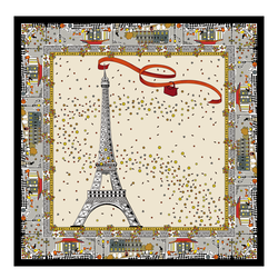 Spring/Summer 2023 Collection Silk scarf , Ecru - Silk