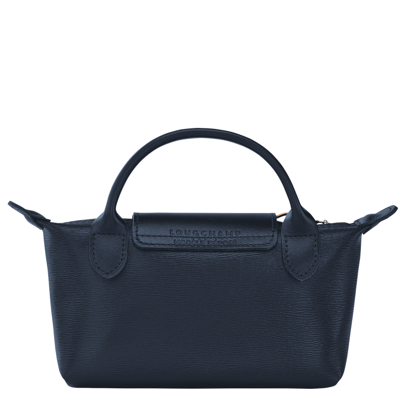Le Pliage City Pouch with handle , Navy - Canvas  - View 3 of  4