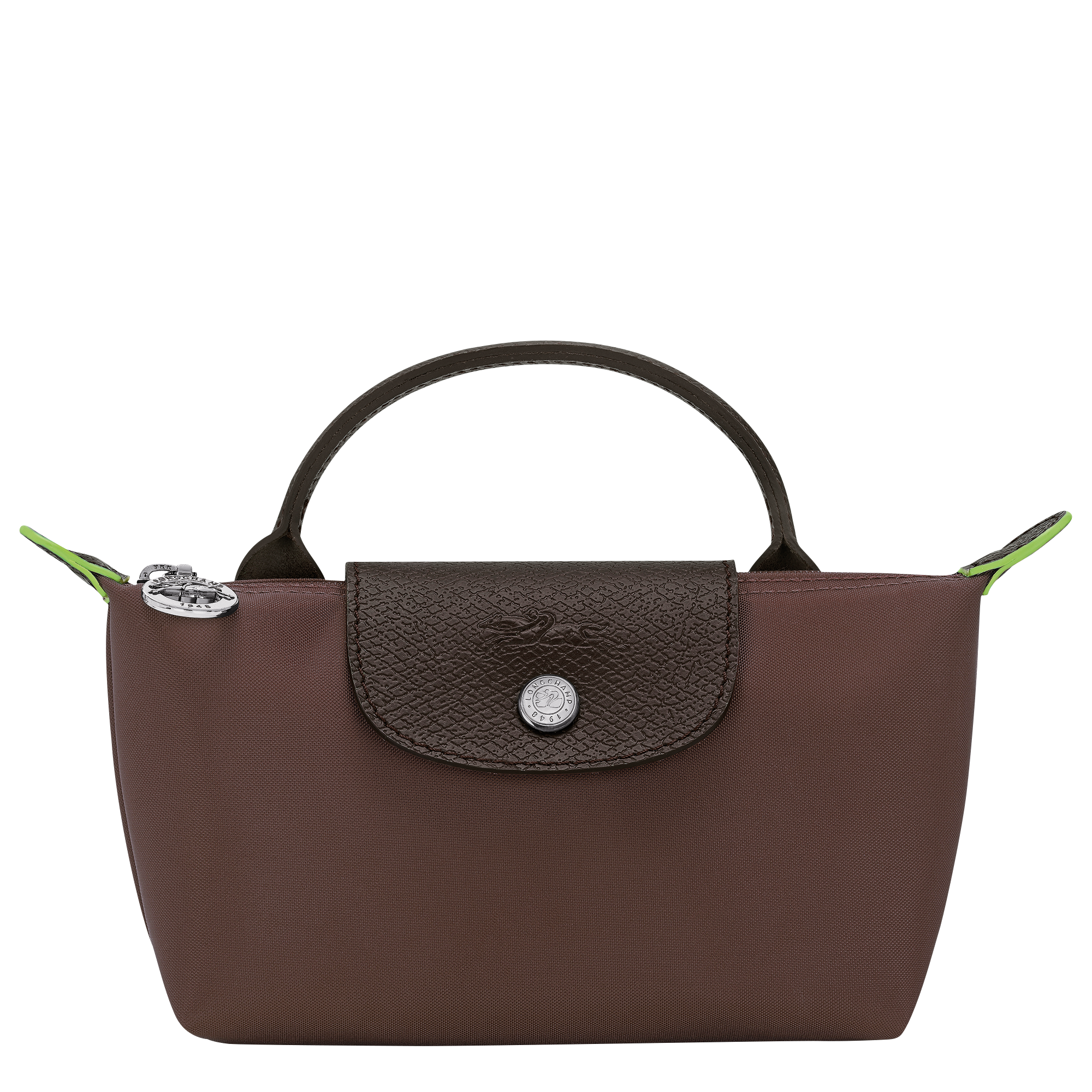Pouch with handle, Mocha - View 1 of
6 - zoom in Le Pliage Green Pouch with handle, Mocha