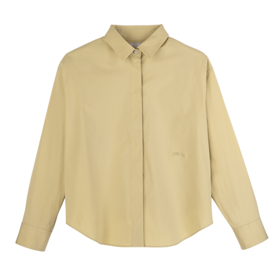 Shirt , Pistachio - Cotton poplin