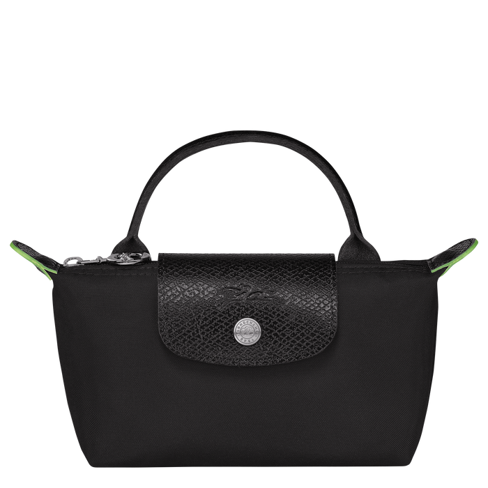 Pouch with handle Le Pliage Green Black (34175919001) Longchamp TH