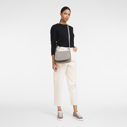 Le Foulonné S Crossbody bag , Turtledove - Leather