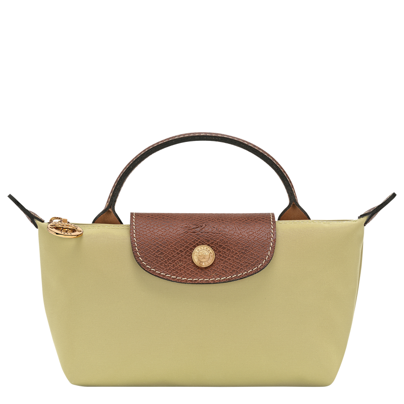 Le Pliage Original Pouch with handle , Pistachio - Recycled canvas  - View 1 of  6