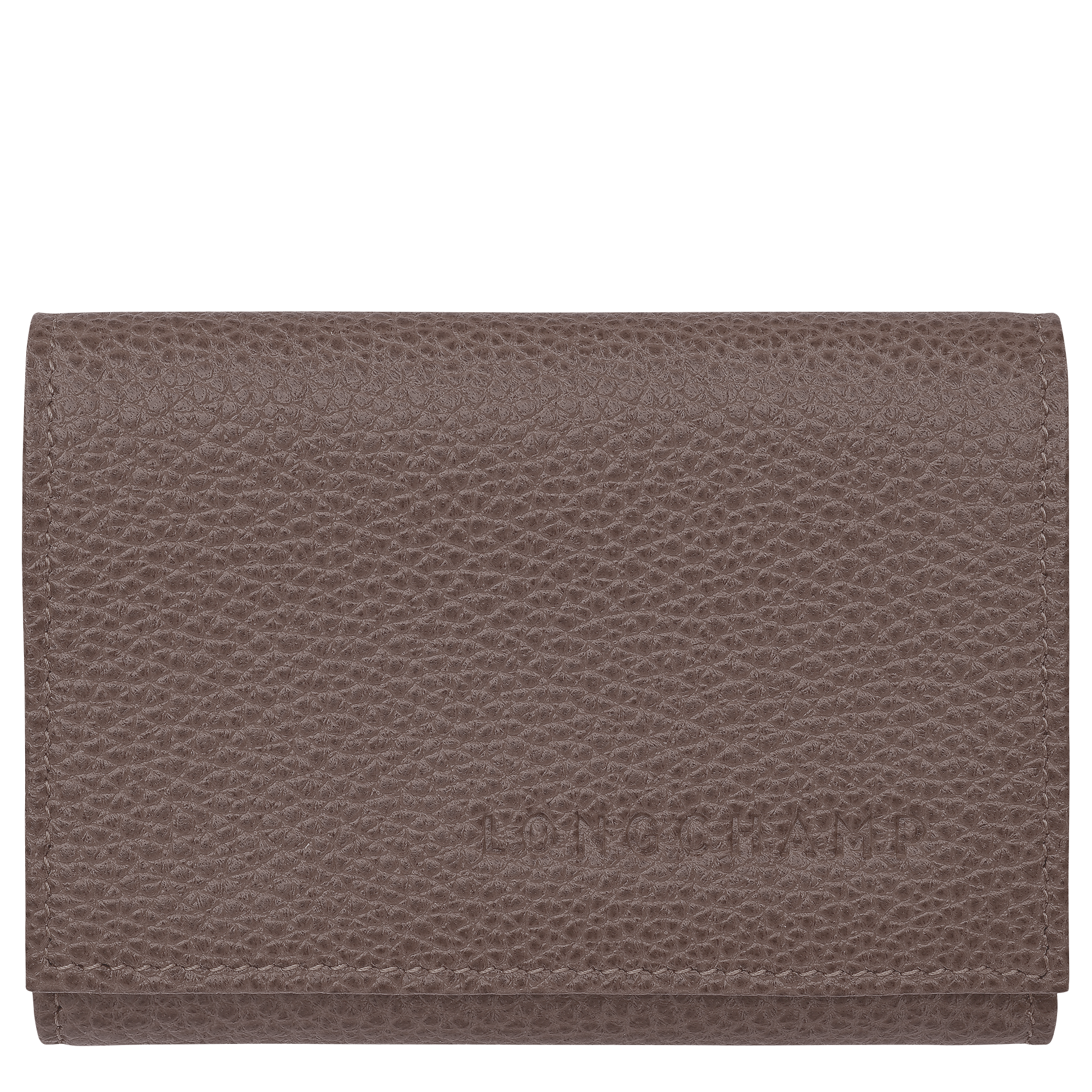 Le Foulonn&eacute; Compact wallet, Taupe