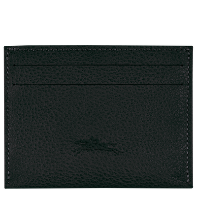 Le Foulonn&eacute; Card holder , Black - Leather