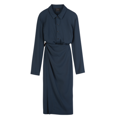 Dress , Ink blue - Crepe