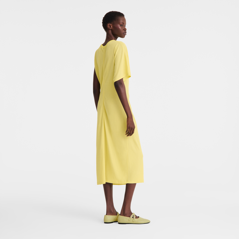 Dress , Lime - Crepe jersey  - View 3 of  4
