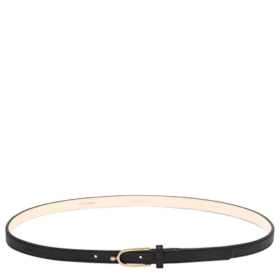 Ladies' belt , Black - Leather